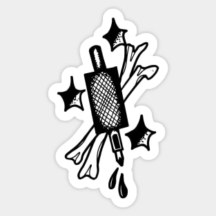 Tattoo Gun and Bones - Tattoo Art Sticker